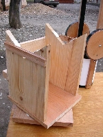 Lada monturii in care sta si se misca telescopul - click pentru poza mare